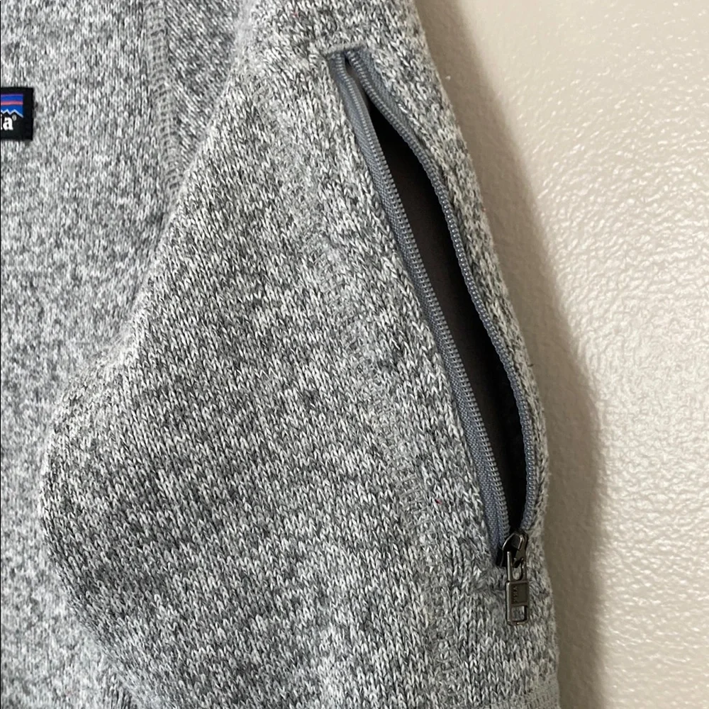 Patagonia Women's Better Sweater Fleece Gray Quarter-Zip Pullover Size M - Picture 6 of 15